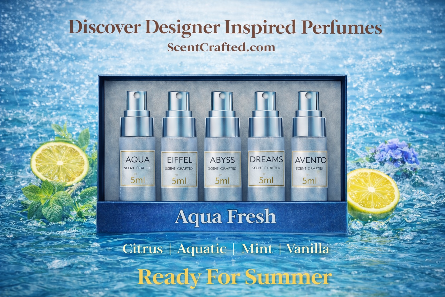 Discovery Set - Designer Inspired Perfumes Aqua Fresh
